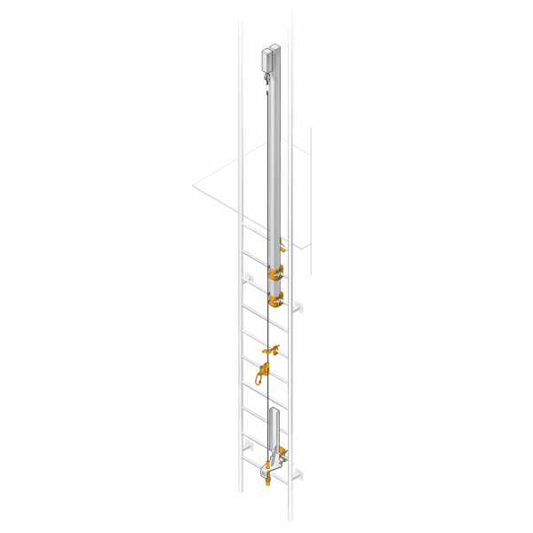 Вертикальная жесткая анкерная линия VERTIKAL 2 RVL10 1